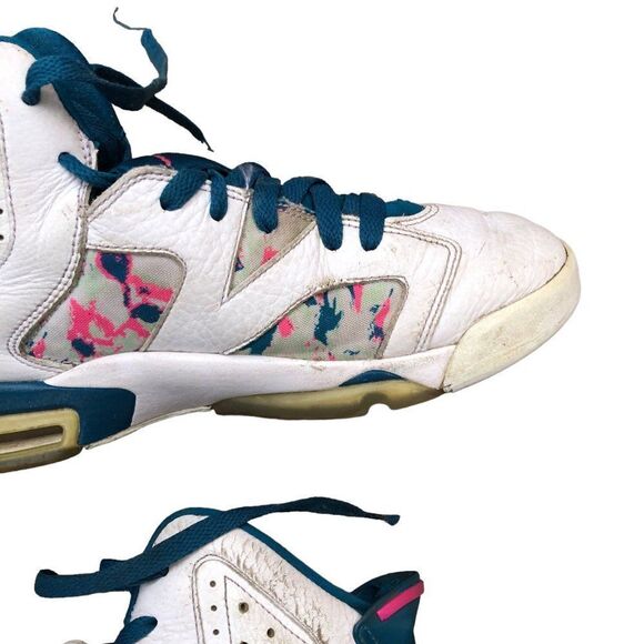 RARE 2019 Air Jordan 6 Retro 'Green Abyss' Size 8 - Picture 2 of 16